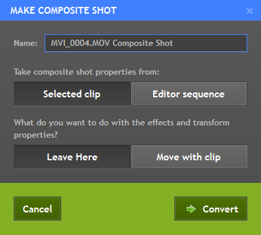 make comp from editor