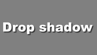 Drop shadow