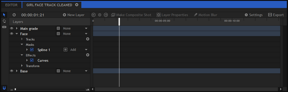 Composite shot timeline