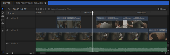 Editor timeline