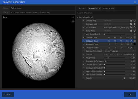 sphere normal