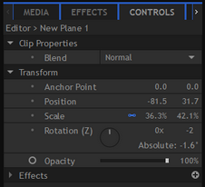 Editor transform controls