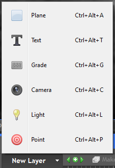 new layer menu