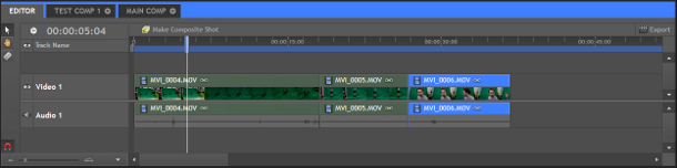 timeline panel